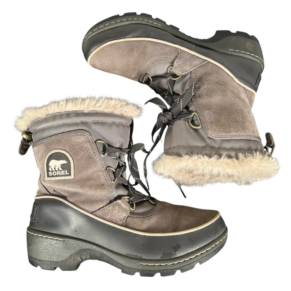SOREL Tivoli III Waterproof Winter Snow Boots in quarry/ cloud grey - Picture 8 of 8